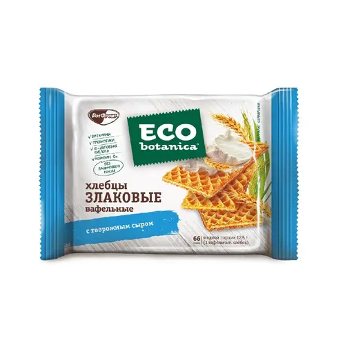 ОК/Ваф.хлебцы "Eco-botanica" злаковые с творожным сыром 75г