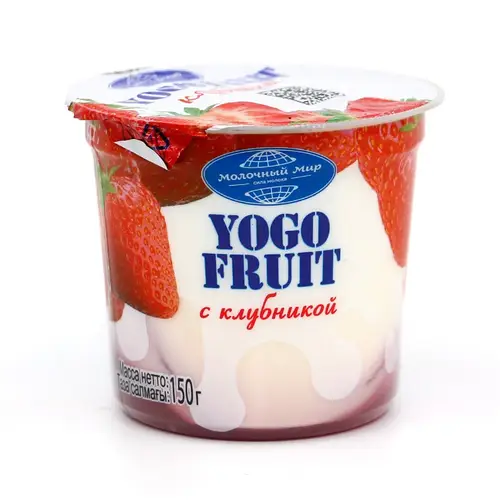 Йогурт Yogo-Fruit 2,5% Клубника 150г Молочный мир