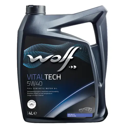 Масло моторное 16116/4 WOLF VitalTech 5W-40 4л