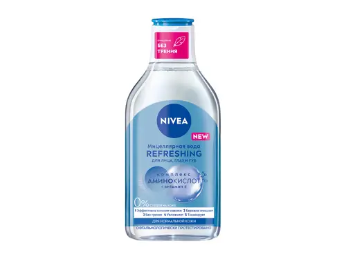 Мицеллярная вода для снятия макияжа Nivea Refreshing для нормальной кожи 400 мл