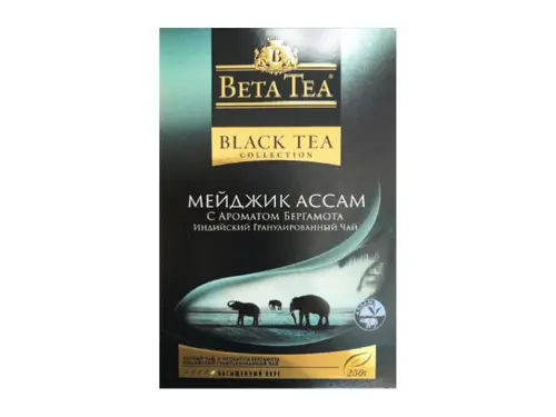 Чай черный Beta Tea мейджик Ассам с ароматом бергамота 250 гр