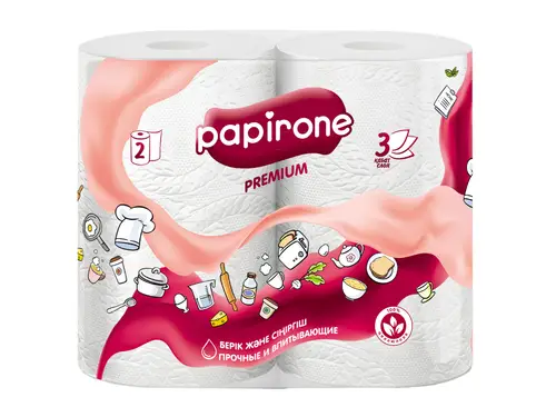 Полотенца Papirone Premium Бумажные 2 шт