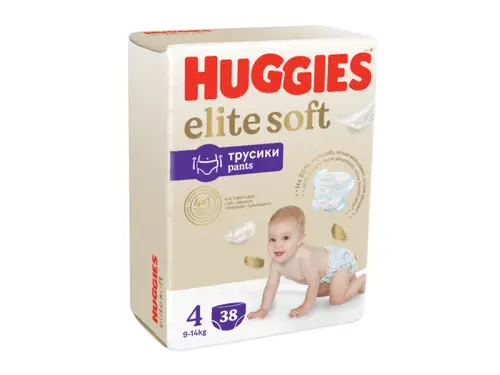 Трусики-Подгузники Huggies Elite Soft 4 9-14 кг 38 шт