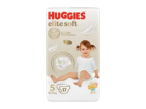 Подгузники Huggies Elite Soft 5 12-22 кг 17 шт