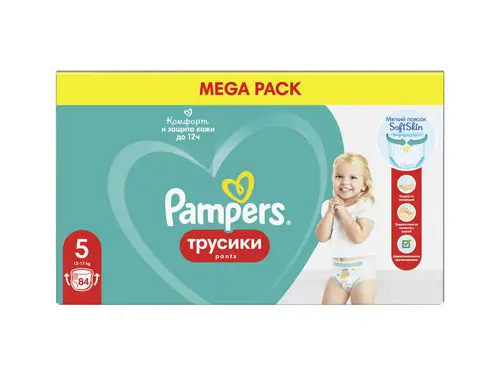 Подгузники-Трусики Pampers 5 12-17 кг 84 шт