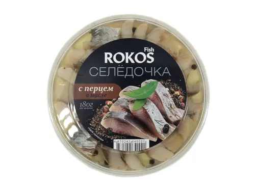 Селедочка Rokos Fish с перцем 180 гр