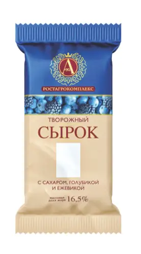 Сырок творожный А.Ростагрокомплекс с голубикой и ежевикой 16,5% БЗМЖ 90г