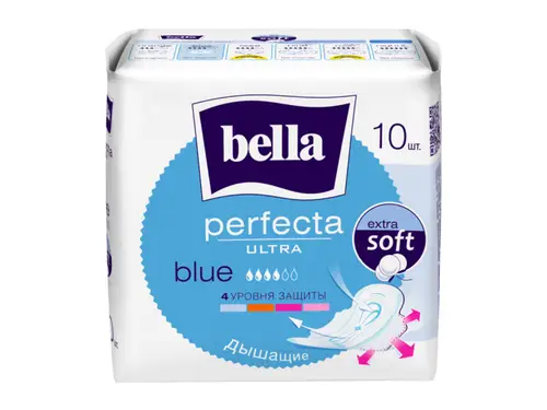 Прокладки Bella Perfecta Ultra Blue 4 капли 10 шт