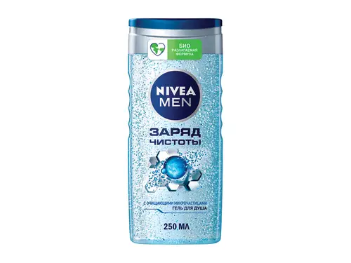 Гель для душа Nivea Men Заряд чистоты 250 мл