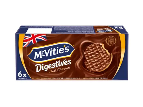 Печенье Mcvities Digestives To Go молочный шоколад 6 штук по 33 гр