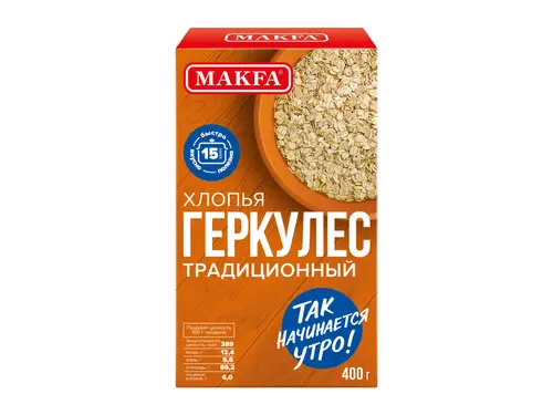 Хлопья Makfa геркулес 400 гр