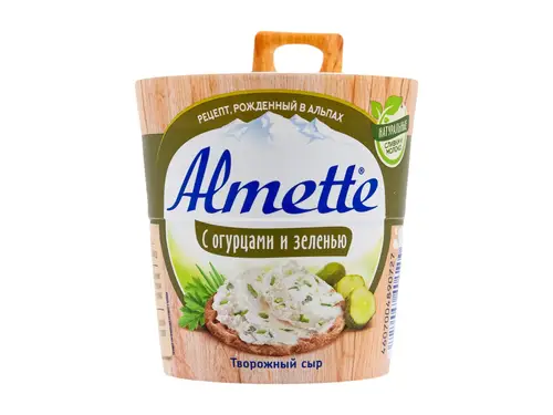 Сыр Almette творожный с огурцами/зеленью 150 гр