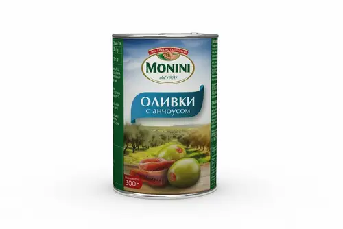 Оливки Monini с семгой