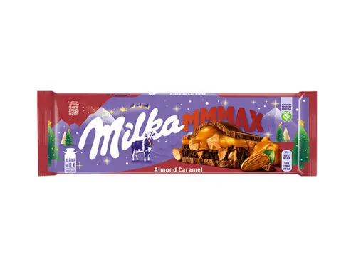 Шоколад Milka молочный с карамелью и кусочками соленого миндаля 300 гр