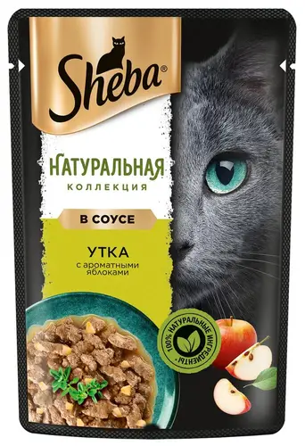 Влажный корм для кошек SHEBA® «Натуральная Коллекция» с уткой и добавлением яблок 75 г