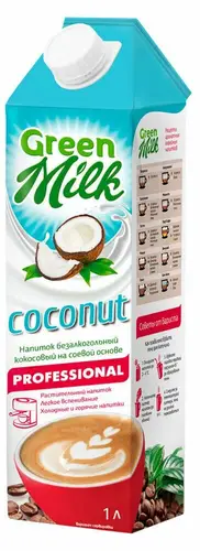 Кокосовый напиток Green Milk Coconut Professional на соевой основе 1 л