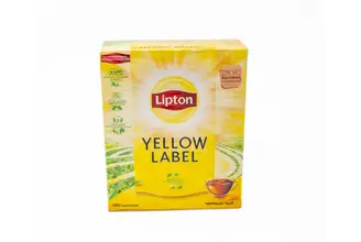 Чай черный Lipton Yellow Label 100 пакетиков