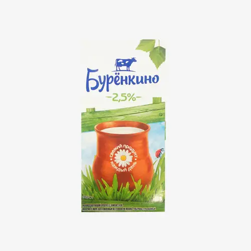 Молокосодержащий продукт Буренкино 2,5% ультрапастеризованный с заменителем молочного жира 1,95 л