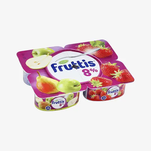 Йогурт Fruttis клубника-яблоко-груша 8% 115 г