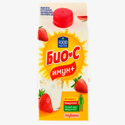 Напиток Food Master Bio C Клубника 2.9% 900 г