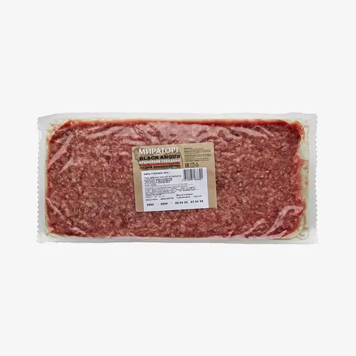 Фарш Black Angus говяжий 80% замороженный 2 кг