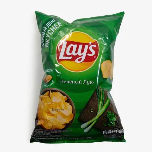 Чипсы Lays лук молодой зеленый, 140 г