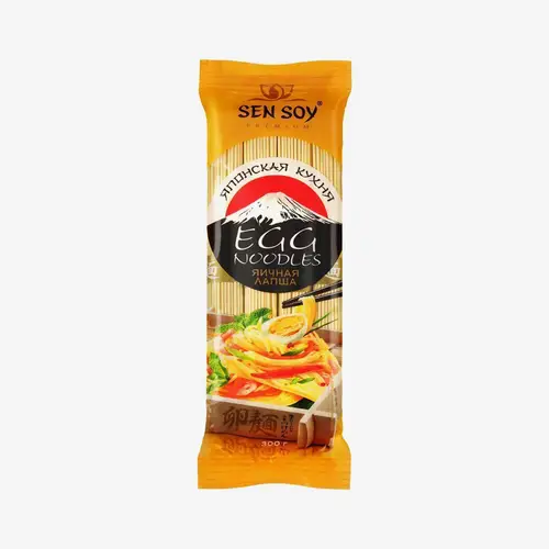 Лапша Sen Soy Premium яичная Egg Noodles 300 г