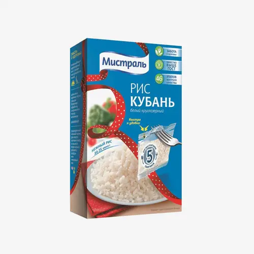 Рис Мистраль Кубань круглозерный 5х80 г