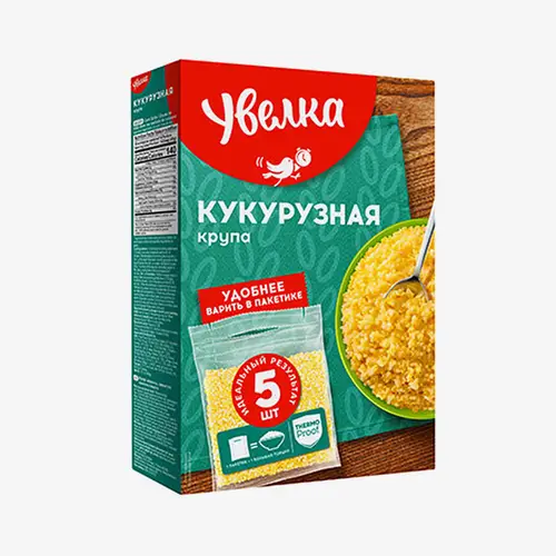 Крупа Увелка кукурузная в пакетиках для варки 80 г 5 шт