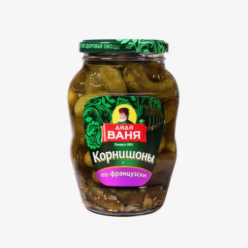 Корнишоны Дядя Ваня маринованные по-французски 680 г