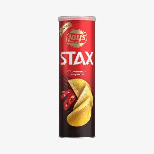 Чипсы Lays Stax со вкусом пикантной паприки, 140 г