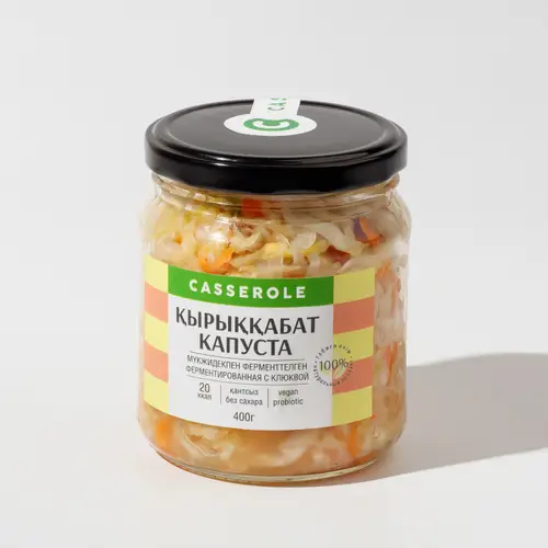 Капуста Casserole ферментированная с клюквой 400 г