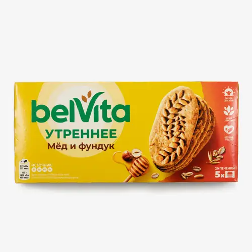 Печенье Belvita утреннее Мёд Фундук 225 г