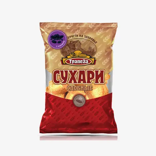 Сухари сдобные Трапеза с изюмом, 350 г