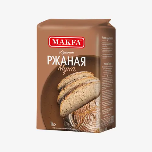 Мука Makfa ржаная обдирная 1 кг