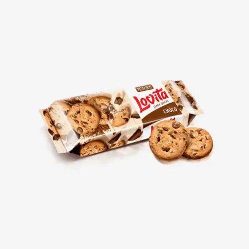 Печенье Roshen Lovita Classic Cookies с кусочками глазури 150 г