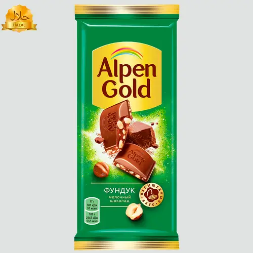 Шоколад Alpen Gold с фундуком 80 г