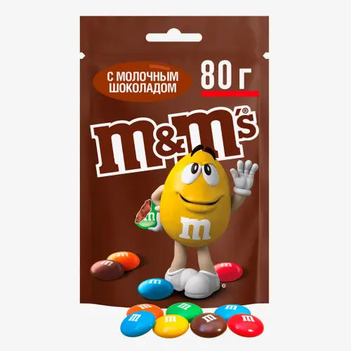 Драже M&M's с молочным шоколадом 80 г