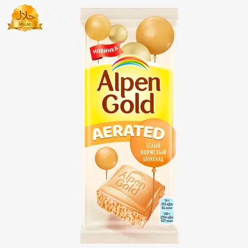 Шоколад Alpen Gold Aerated пористый белый 80 г