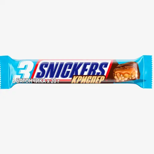 Батончик Snickers Crisp шоколадный 60 г