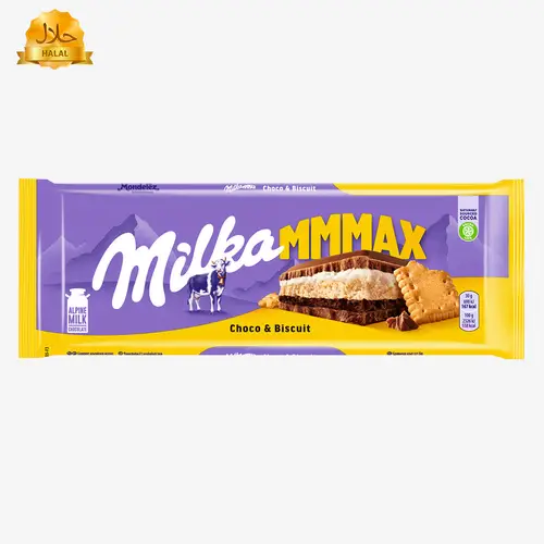 Шоколад Milka с шоколадной и молочными начинками и печеньем 300 г