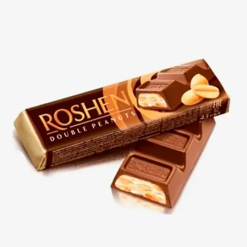 Батончик Roshen Double peanuts с арахисовым кремом 41 г