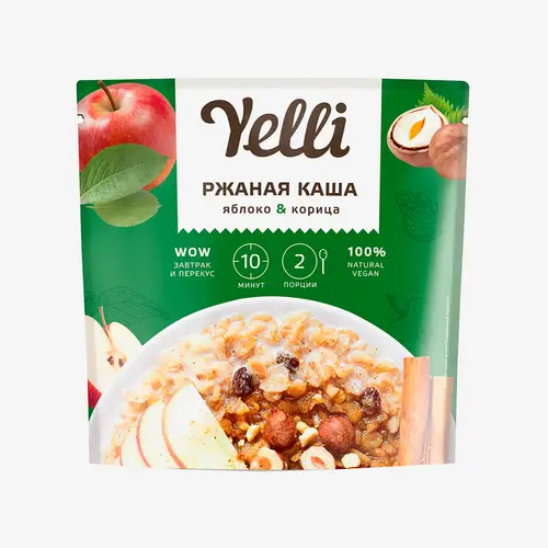 Ржаная Каша Yelli  Яблоко & Корица 60 г