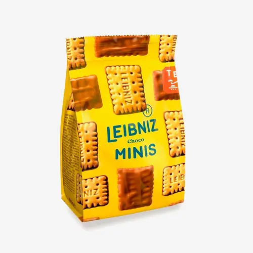 Сливочное мини печенье Leibniz minis choco с молочным шоколадом 100 г