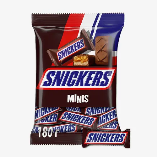 Конфеты шоколадные Snickers mini, 180 г