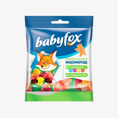 Мармелад Babyfox Бегемоты жевательный 70 г