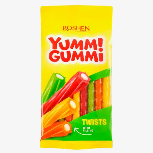 Конфеты желейные Yummi Gummi Sour Twists 70 г