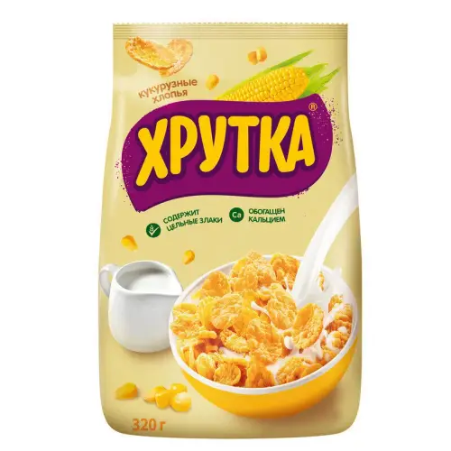 Хлопья "Хрутка" кукурузные, 320 г