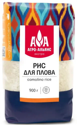 Рис "Агро-Альянс" Экстра для плова, 900 г