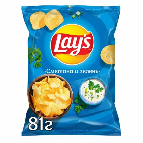 Чипсы "Lay's" Сметана и зелень, 70 г